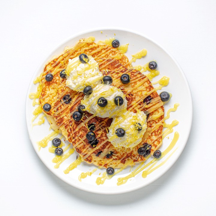 Blueberry Ricotta Lemon Pancakes