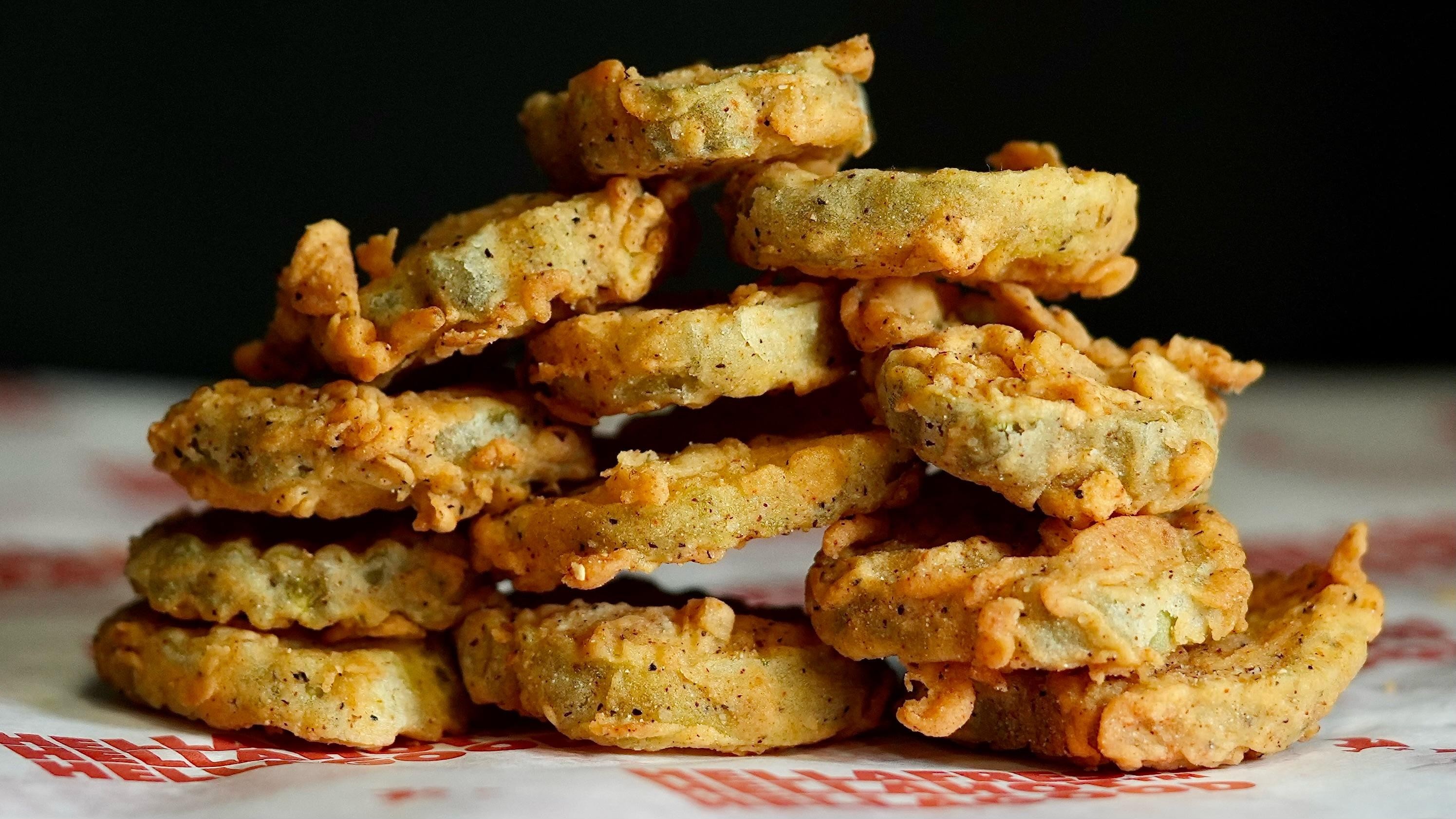 fried pickles.