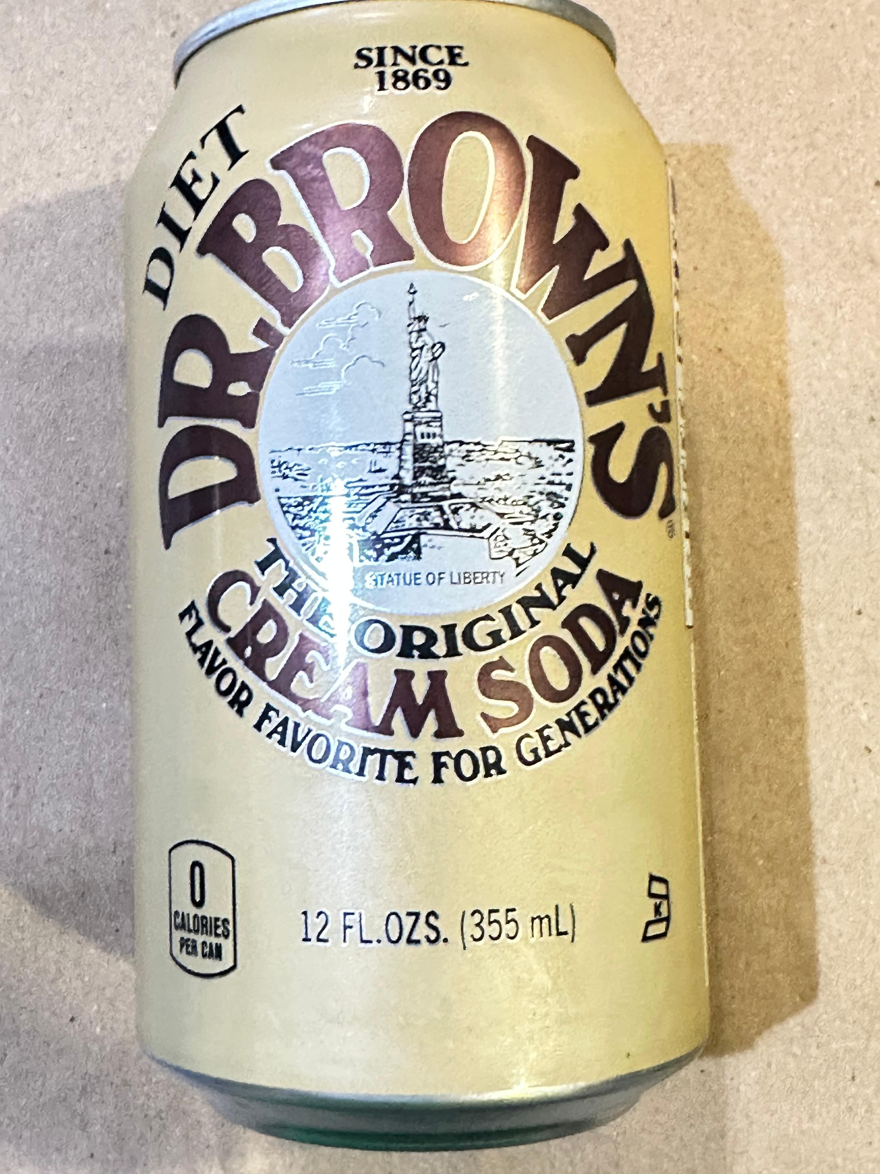 DR BROWN  DIET Cream Soda