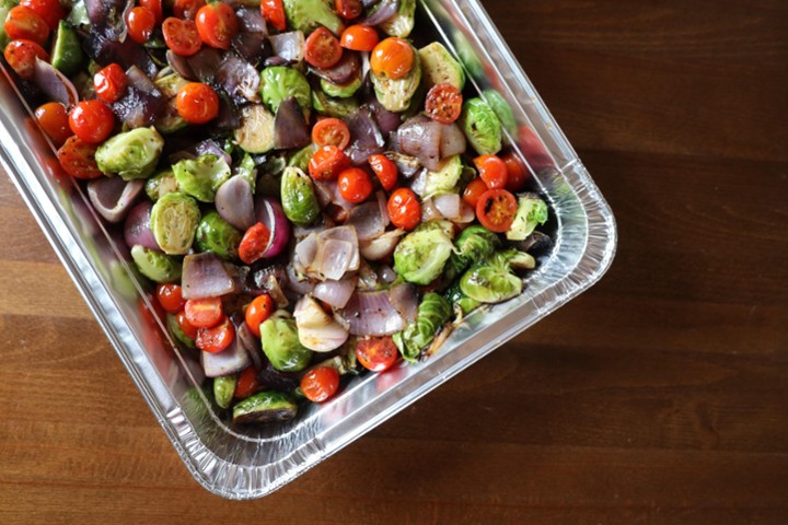 Tray of Fire Roasted Veggies
