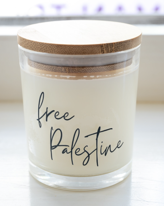 Free Palestine Candle
