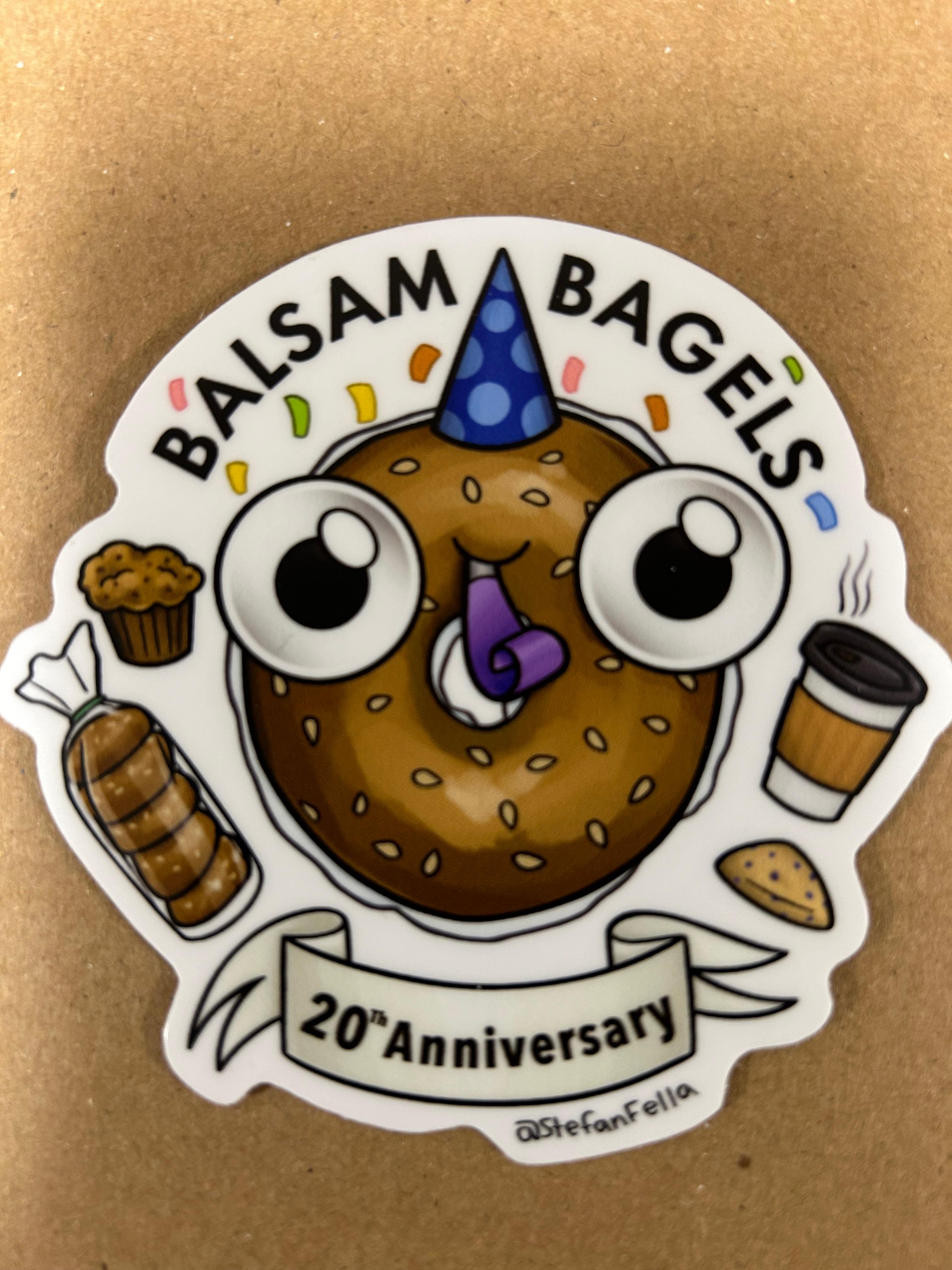Anniversary Bagel Sticker
