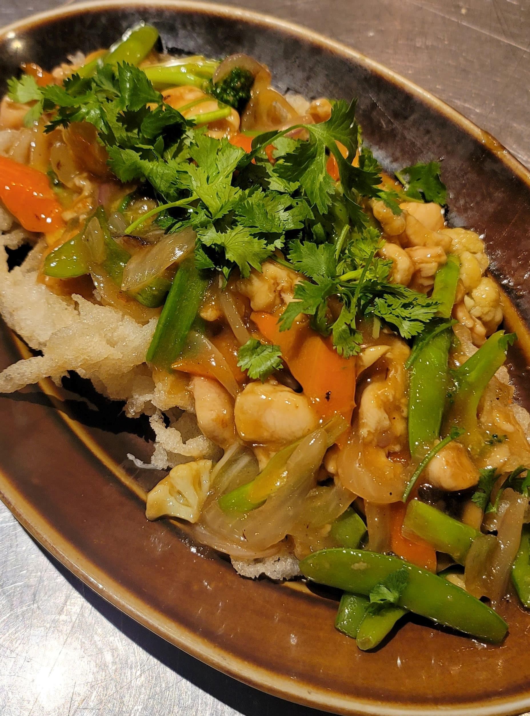 Hu tieu xao (Stir Fried Rice Noodle)