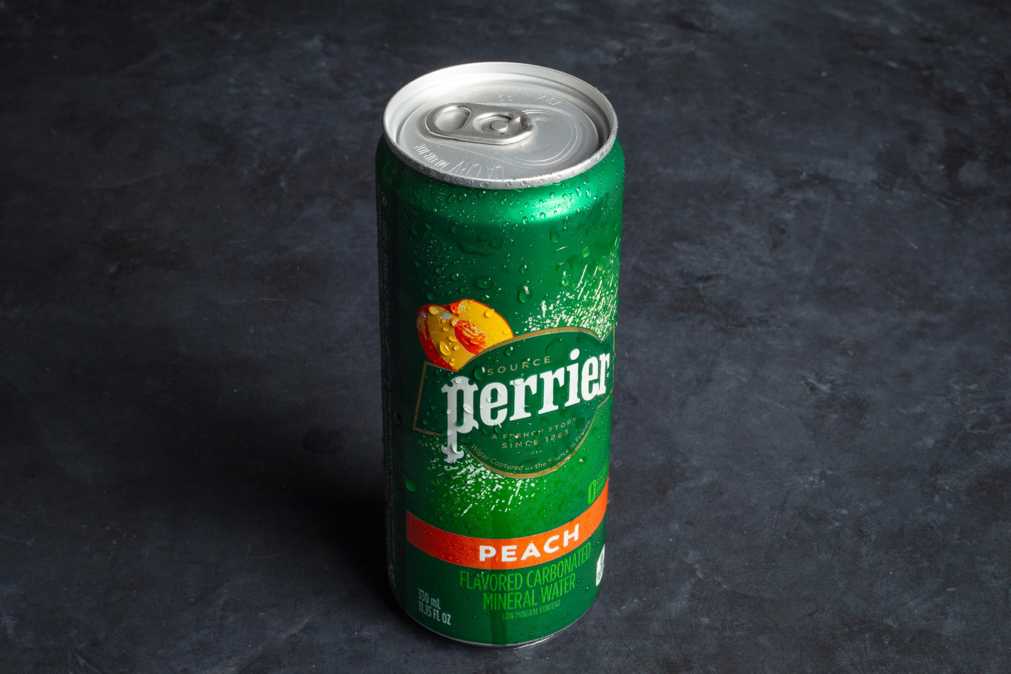 Perrier  "carbonated" Mineral Peach Water