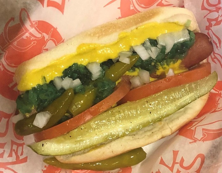 Vegan Dog-Chicago Style