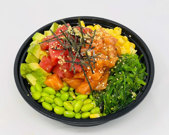 Tuna,Salmon,Shrimp Poke Bowl