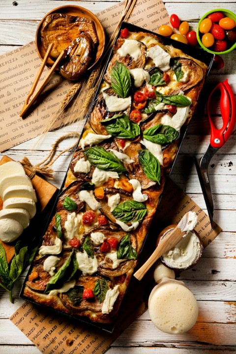 Eggplant Romana Pizza
