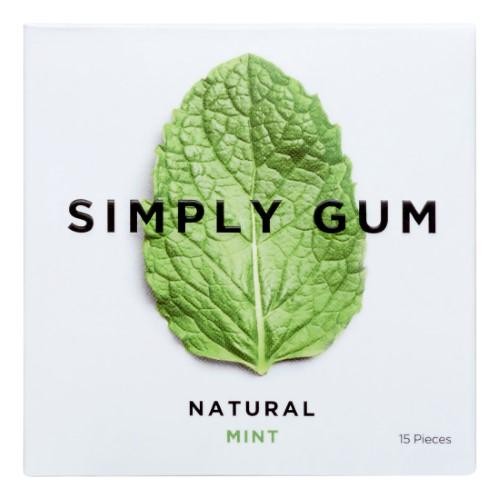 Simply Gum Natural Chewing Gum Peppermint 15 Pieces