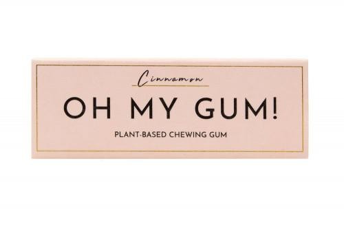 Oh My Gum OH MY GUM! Plant Based Cinnamon Chewing Gum 19g (Case of 24) (4 Minimum)