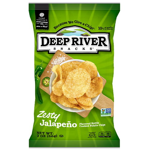 Deep River Zesty Jalapeno Chips 2oz