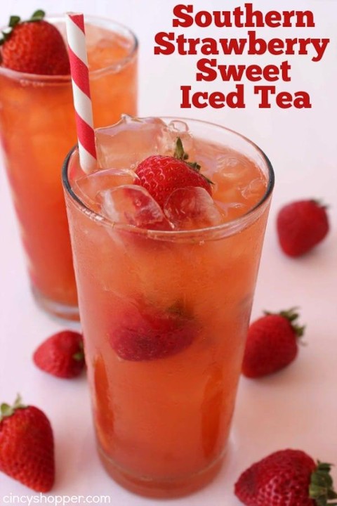 STRAWBERRY ICED TEA