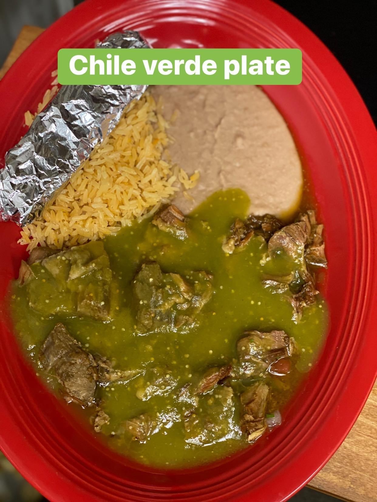 CHILE VERDE PLATE