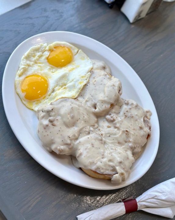 Four Biscuits W/Sausage Gravy Plate