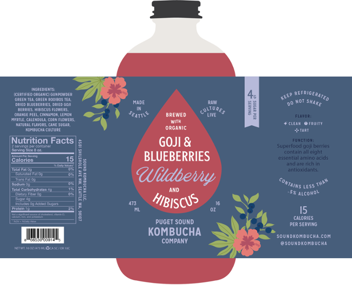 Wildberry Sound Kombucha