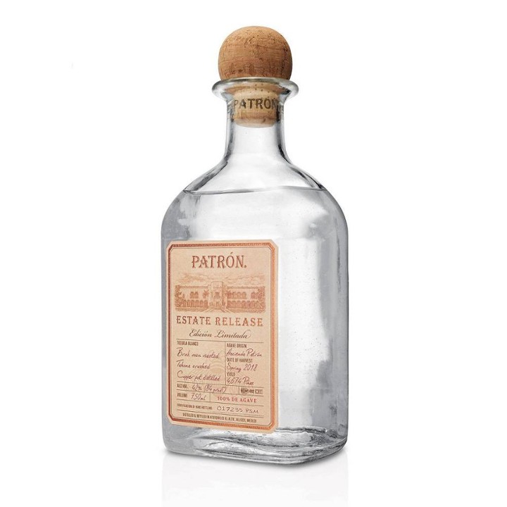 Patron Estate Release Silver Blanco Tequila - 750ml Bottle
