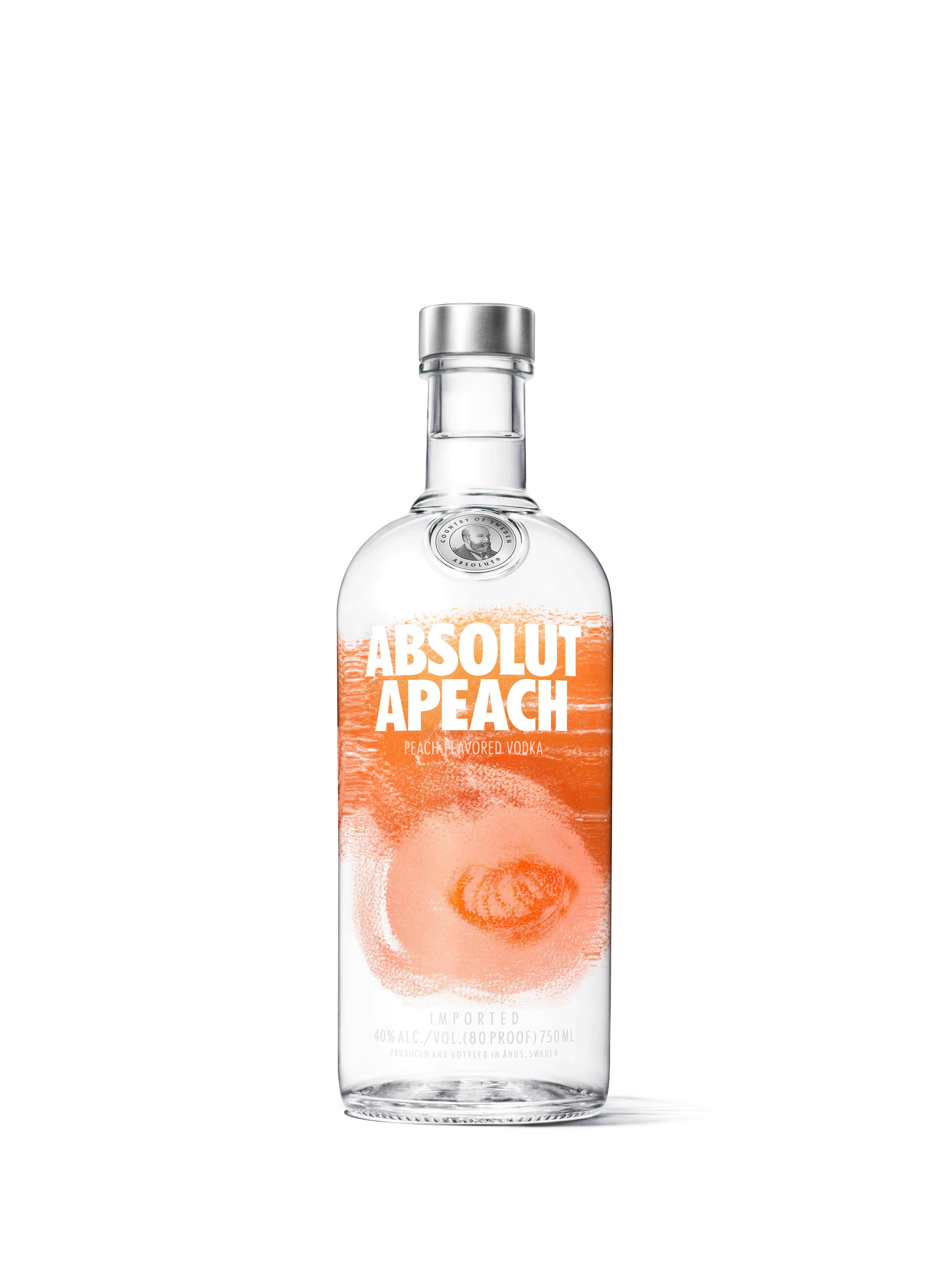 Absolut Peach Vodka Flavored - 750ml Bottle