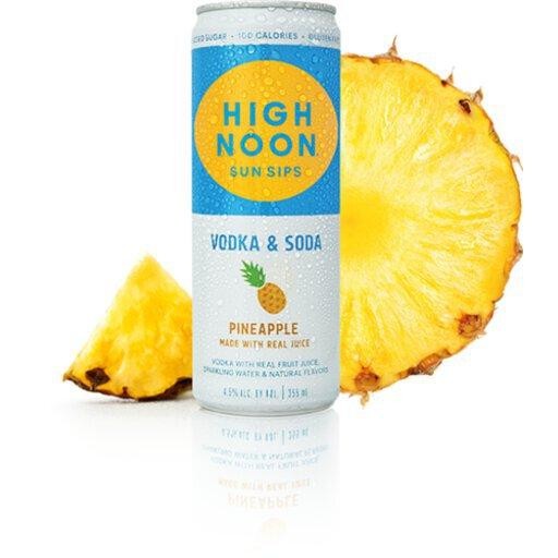 High Noon Pineapple Vodka & Soda 24oz RTD Cocktail Cans 700ml