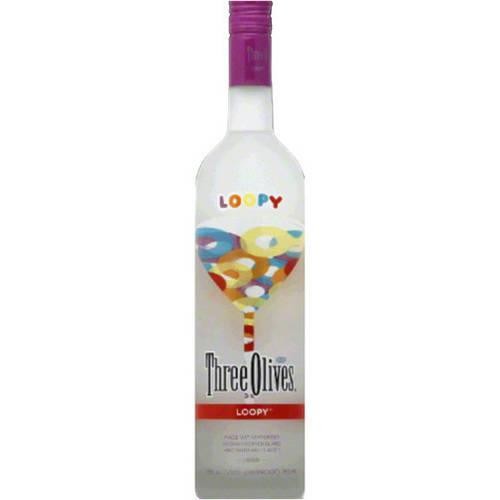 Three Olives Loopy Tropical Fruit Vodka Flavored - 750ml Bottle
