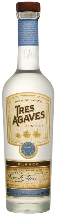 Tres Agaves Organic Blanco Tequila, 750mL Bottle Silver Tequila - 750ml Bottle