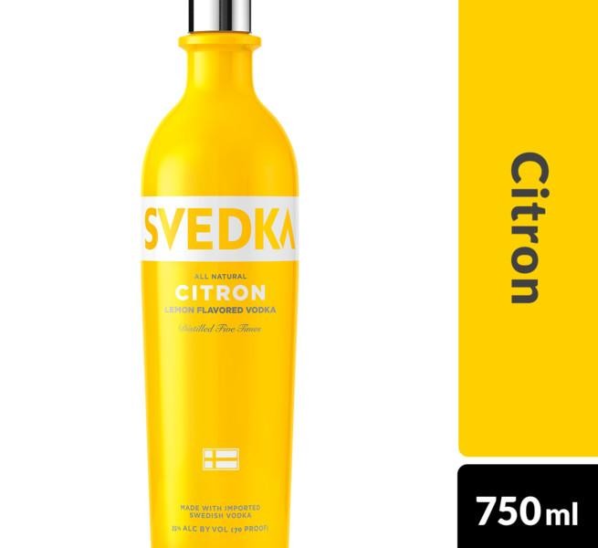 SVEDKA Citron Lemon Lime Flavored Vodka - 750ml Bottle