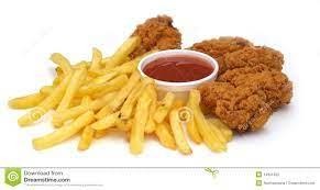 Fried Chicken Fingers & Chips Basket (5)