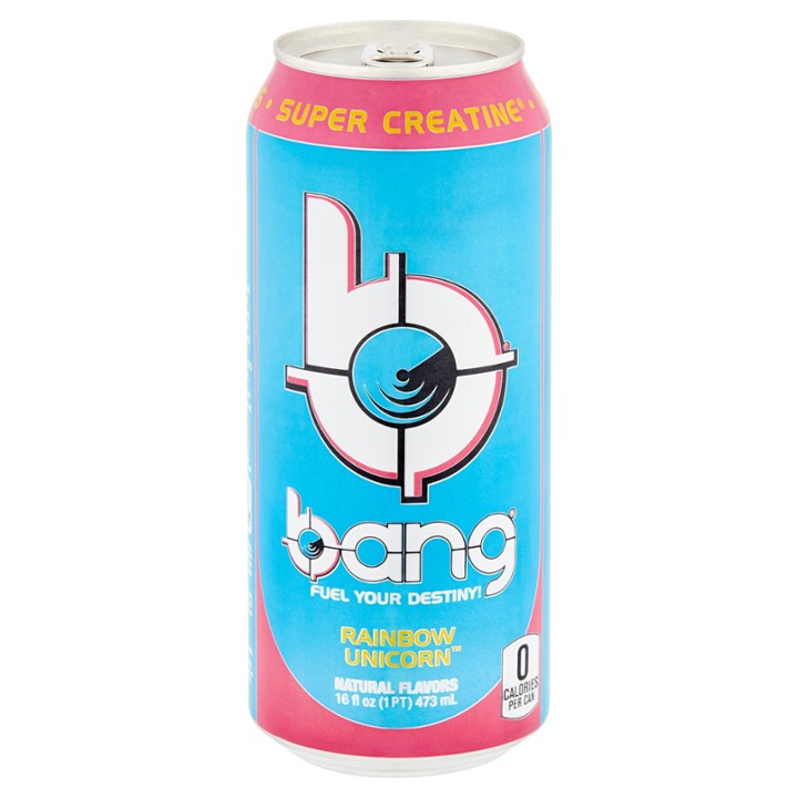Bang Rainbow Unicorn Energy Drink with Super Creatine  16 Oz Can