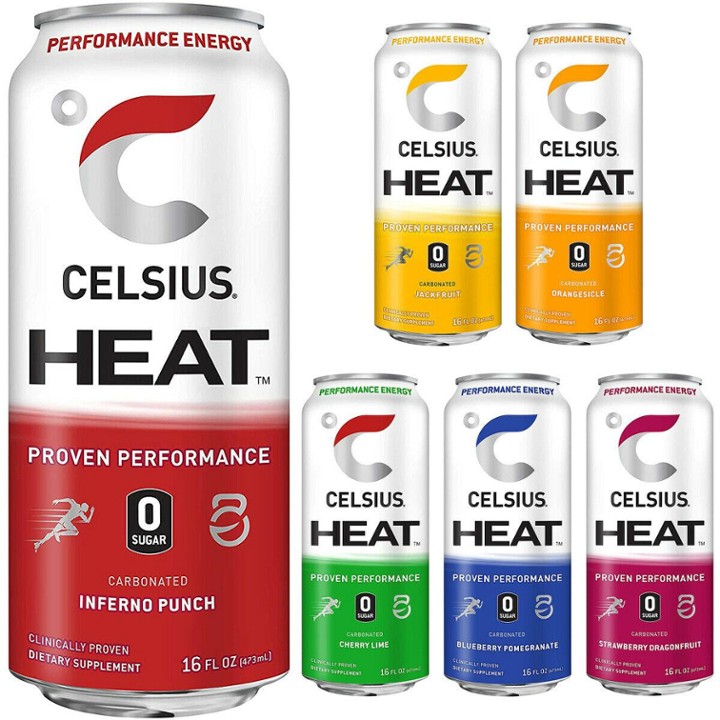 CELSIUS Heat Zero Sugar Fitness Energy Drink - Jackfruit