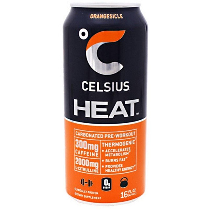 Celsius Heat Carbonated Preworkout Energy Drink - Health Supplements at Academy Sports