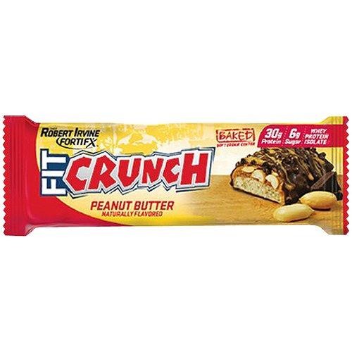 Chef Robert Irvine's FITCRUNCH Peanut Butter, High Protein Baked Bar, 30g Protein, 3.1 Oz., 1ct