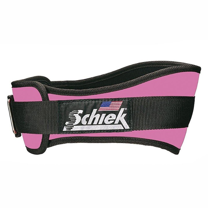 Schiek Sports S-2004PKM 4.75 in. Pink Womens Nylon Belt - M