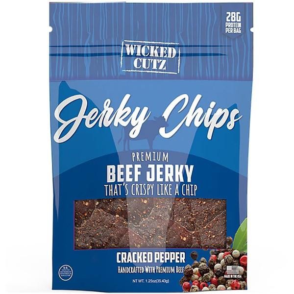 Wicked Cutz Cracked Pepper Chips Jerky