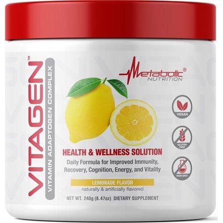 Metabolic Nutrition Vitagen Daily Multi Vitamin Formula for Men and Women (Lemonade - 30 Servings)