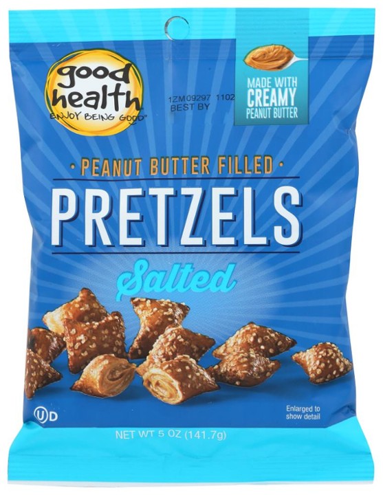Good Health Inc. Peanut Butter Filled Pretzels Salted 5 Oz