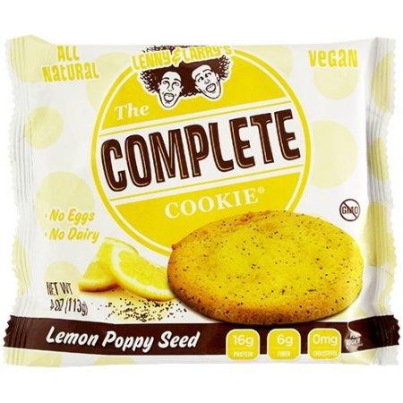 Complete Cookie 12 X 113g-Lemon Poppy Seed High Protein Snacks Lenny and Larry's