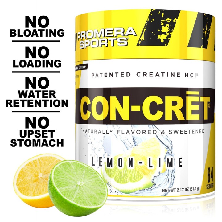CON-CRET Creatine Hcl - Lemon Lime - 33% More - 2.17 Oz.