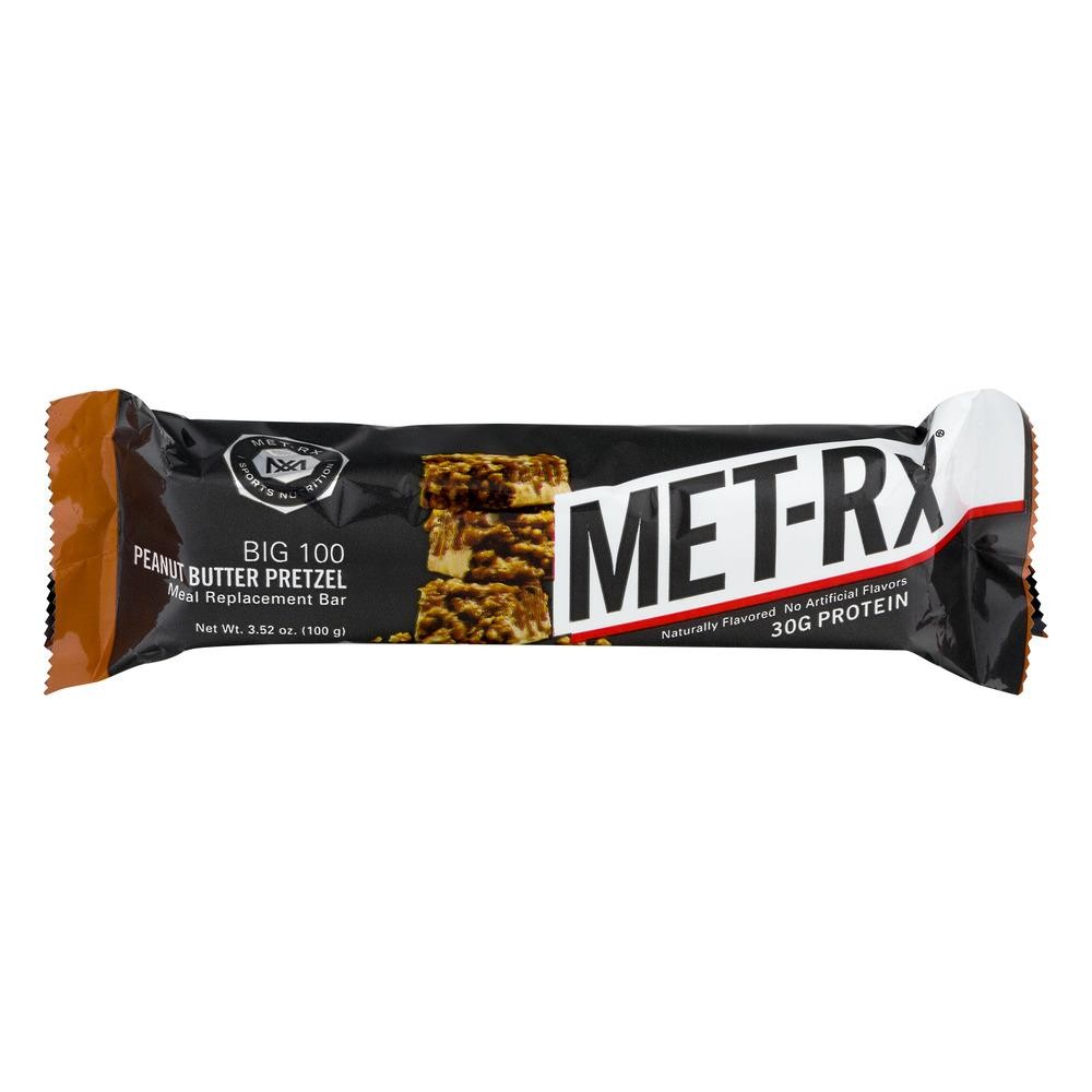 MET-Rx Big 100 Colossal Peanut Butter Pretzel, 100g - 3.52 Oz