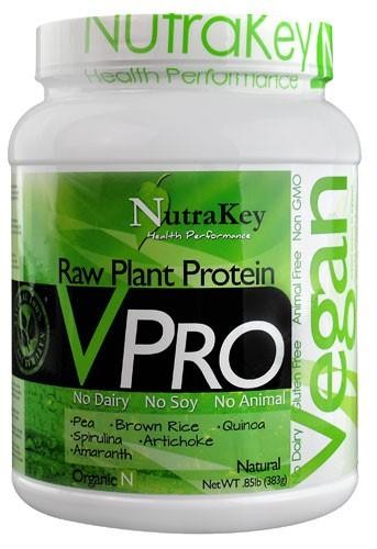NutraKey V Pro Protein Powder, Natural, .85 Lb