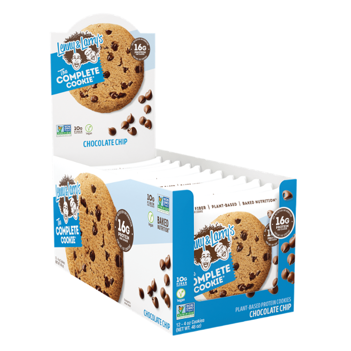 Lenny & Larry S the Complete Cookie  Chocolate Chip - Plant-Based Protein Cookies  Vegan and Non-GMO