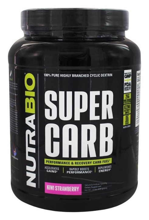 Super Carb Kiwi Strawberry 30 Servings - During Workout NutraBio