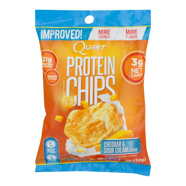 Quest Nutrition Cheddar & Sour Cream Protein Chips