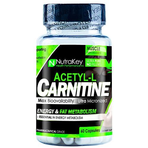 Acetyl L-Carnitine 60 Capsules Yeast Free by NutraKey