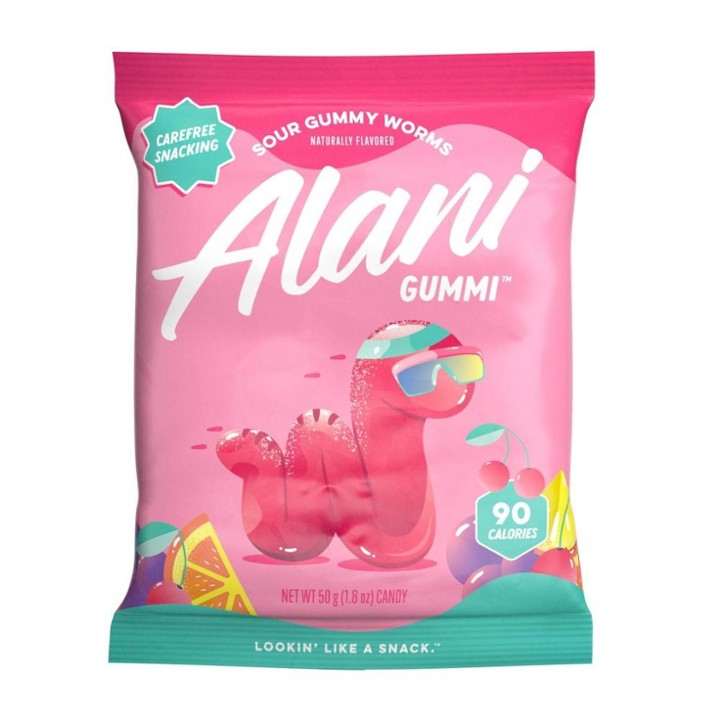 Alani Sour Gummy Worms - 1.8oz