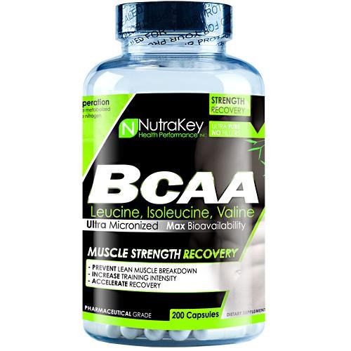 BCAA 1500 200 Capsules Yeast Free by NutraKey