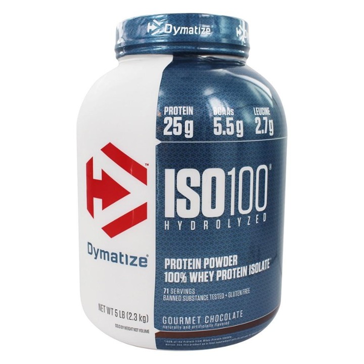 Dymatize Iso 100 Whey Protein Isolate - Gourmet Chocolate - 5 Lb.