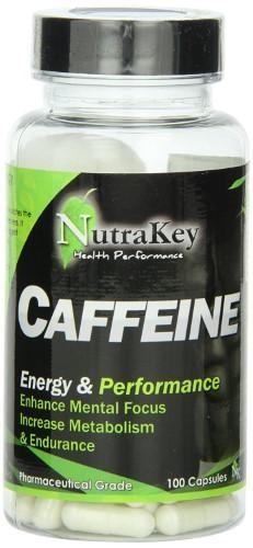 CAFFEINE 200 Mg 100 Caps by Nutrakey