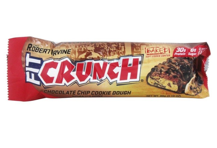 Fit Crunch, Whey Protein Baked Bar, Chocolate Chip Cookie Dough
