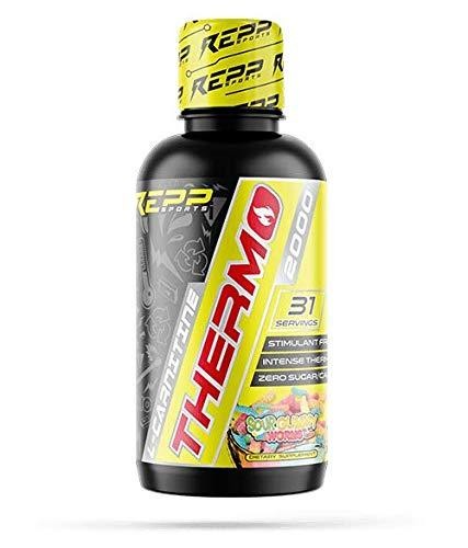 REPP Sports Liquid L-Carnitine 2K Thermo + 11 High Intensity Thermogenic Weight Management and Metabolism Boosting Ingredients, Rapid Absorbing Stimul