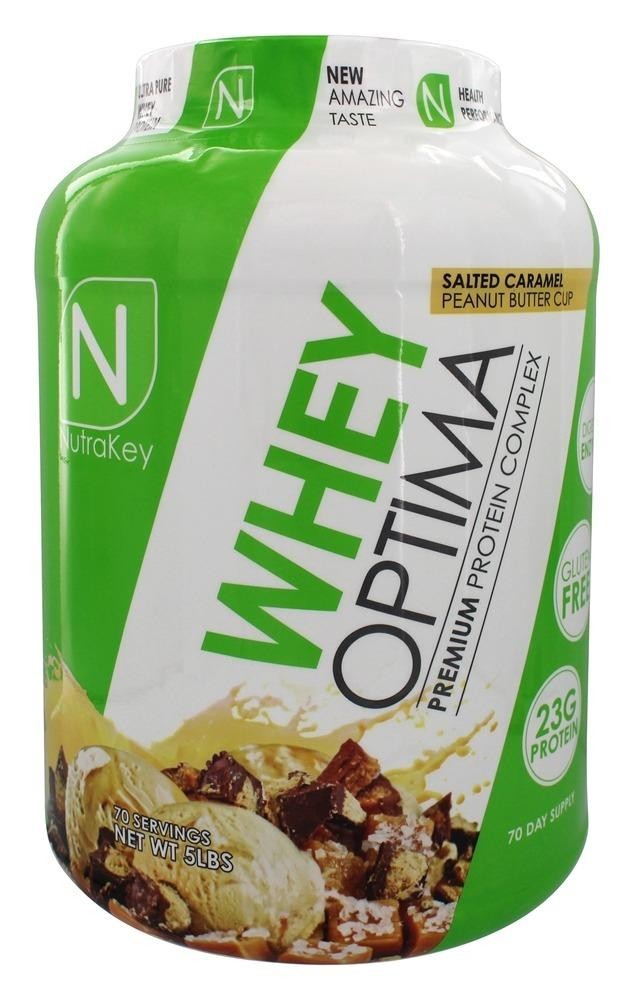 NutraKey - Whey Optima Premium Protein Complex Salted Caramel Peanut Butter Cup - 5 Lbs.