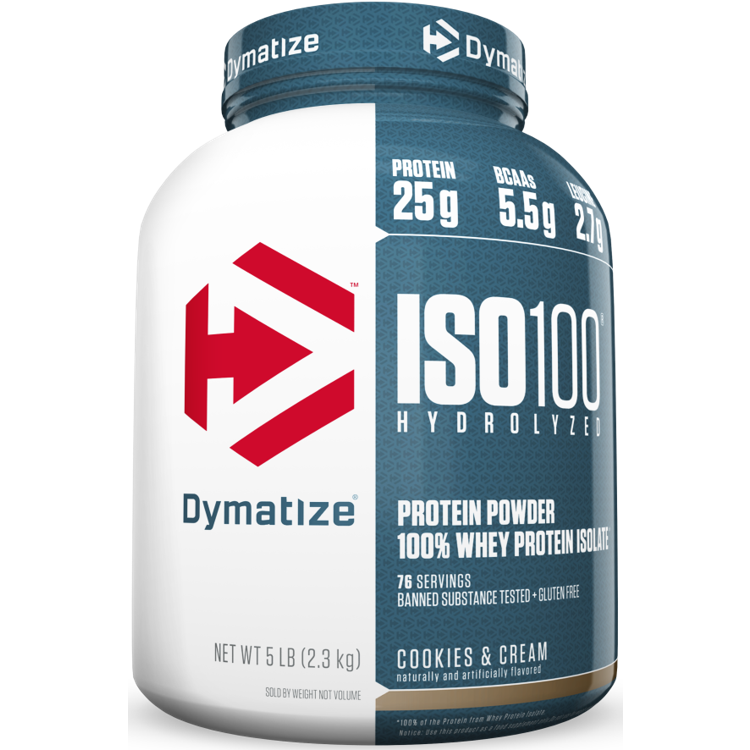 Dymatize Iso100 - Cookies and Cream - 5 Lb.