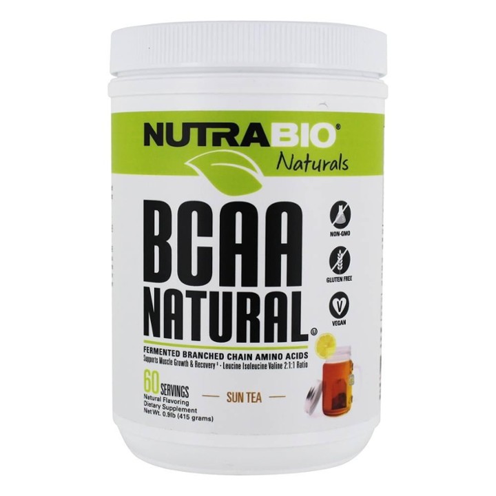 BCAA Natural Powder, Sun Tea Flavor - 0.9 Lb (415 Grams)